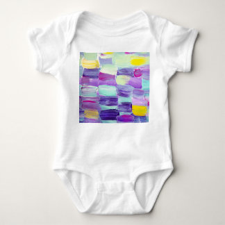 Body Para Bebê Fundo de Abstrato de Arte Pintada à Mão