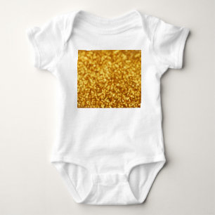 Body Para Bebê Fundo do Abstrato de ouro com Luz do