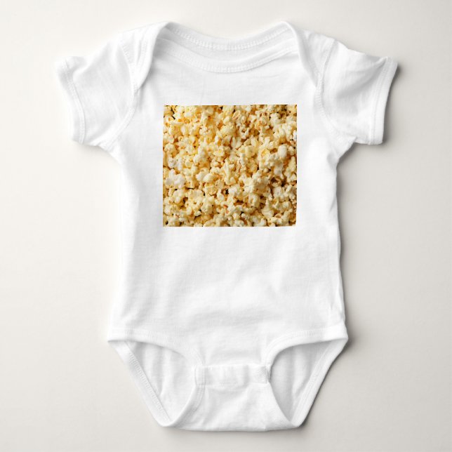 Body Para Bebê Fundo do Cheio de pipoca em cinema. (Frente)