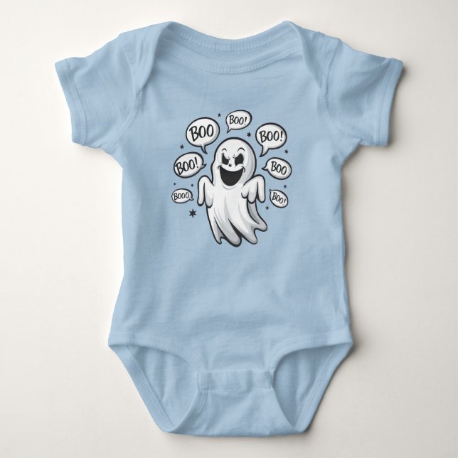 Body Para Bebê Funny Boo Ghost (Frente)