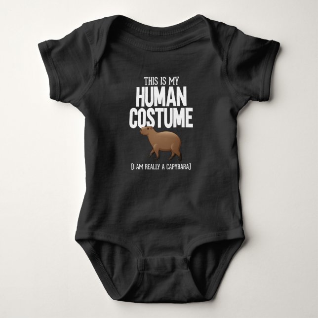 Body Para Bebê Funny Capybara Lover Cute Animal (Frente)