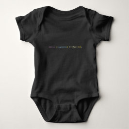 Body Para Bebê Funny Coder Baby Shower Gift | Try Again Infant