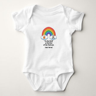 Body Para Bebê Funny "Gold at the End of the Tantrum" Rainbow Bab