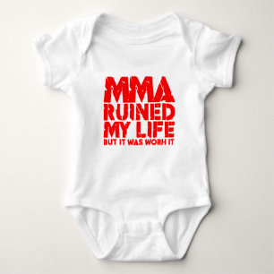 Body Para Bebê Funny MMA Saying