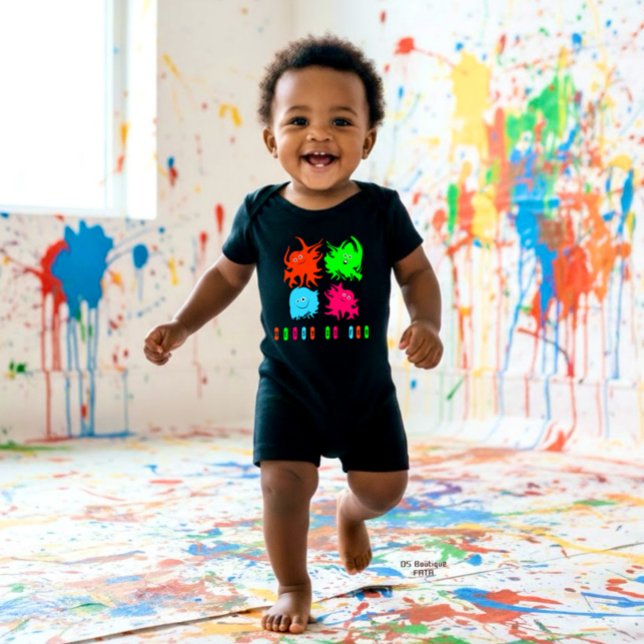 Body Para Bebê Funny monsters (Criador carregado)