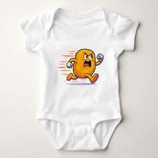 Body Para Bebê Funny Running Chicken Nugget