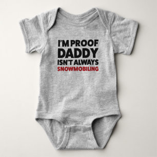 Body Para Bebê Funny Snowmobile Jersey Bodycase para Bebê
