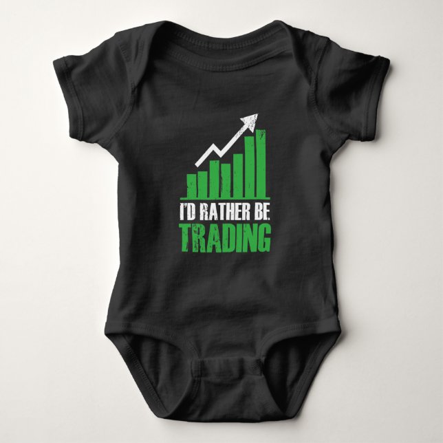 Body Para Bebê Funny Stock Market Trading Day (Frente)