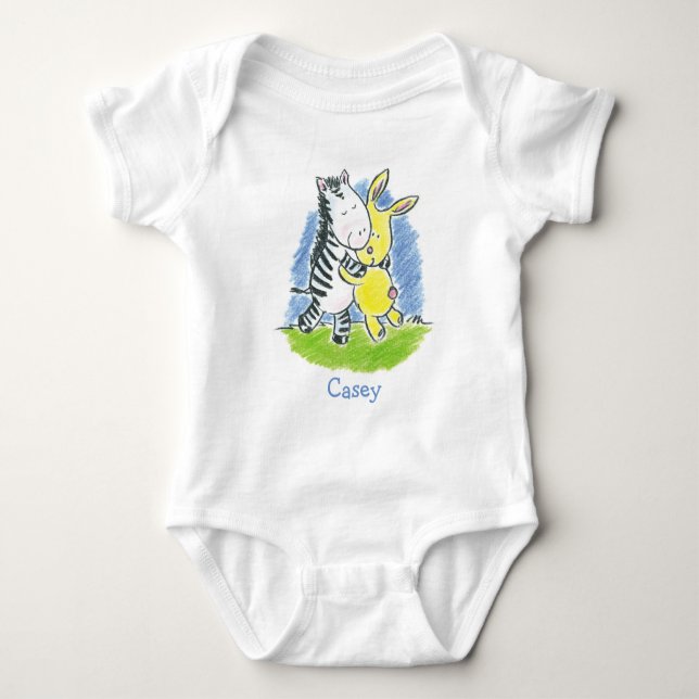 Body Para Bebê Furry Friends Hug (Frente)