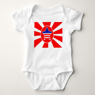 Body Para Bebê Fusão da bandeira