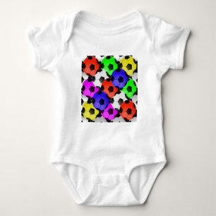 Body Para Bebê Futebol americano multicolorido