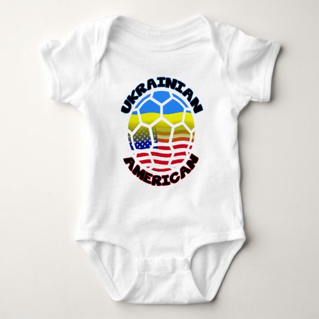 Body Para Bebê Futebol Americano Ucraniano (Frente)