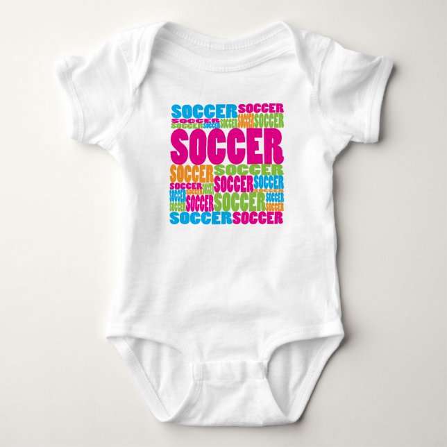 Body Para Bebê Futebol colorido (Frente)