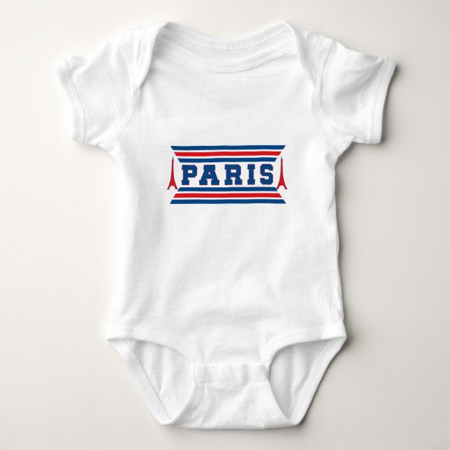 Body Para Bebê Futebol Paris (Frente)
