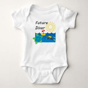 Body Para Bebê Future Diver Design - Baby Jersey - Bodysuit