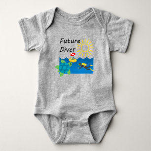 Body Para Bebê Future Diver Design - Baby Jersey - Bodysuit