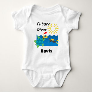 Body Para Bebê Future Diver Design - Bebê Jersey - Bodô