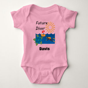 Body Para Bebê Future Diver Design - Bebê Jersey - Bodô