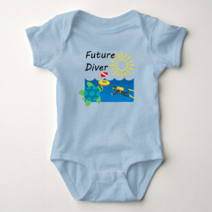 Body Para Bebê Future Diver Design - Bebê Jersey - Bodô