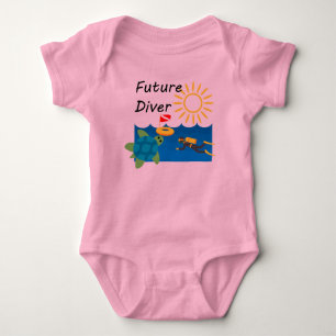 Body Para Bebê Future Diver Design - Bebê Jersey - Bodô