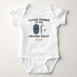 Body Para Bebê Future Member of The Welding Squad - Metal Worker