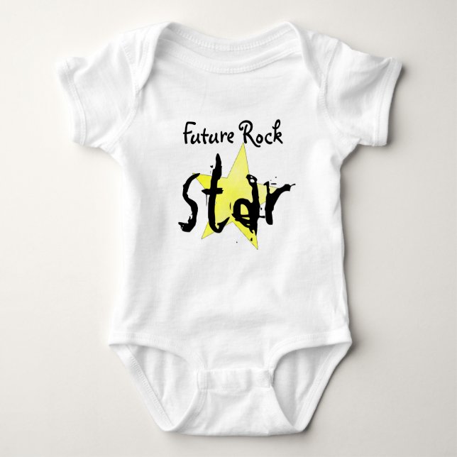 Body Para Bebê Future Rock Star (Frente)