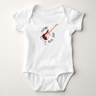 Body Para Bebê "Future Rock Star" Red Baby One