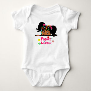 Body Para Bebê Futuro Advogado Afro Baby Girl