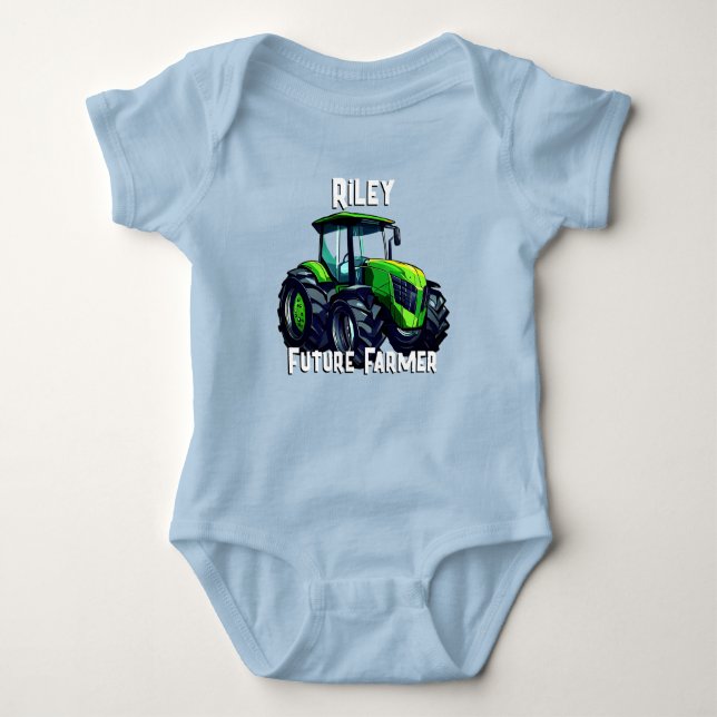 Body Para Bebê "Futuro Agricultor" e Trator (Frente)