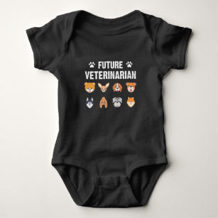 Body Para Bebê Futuro Amante de os animais Veterinário Vet Tech K