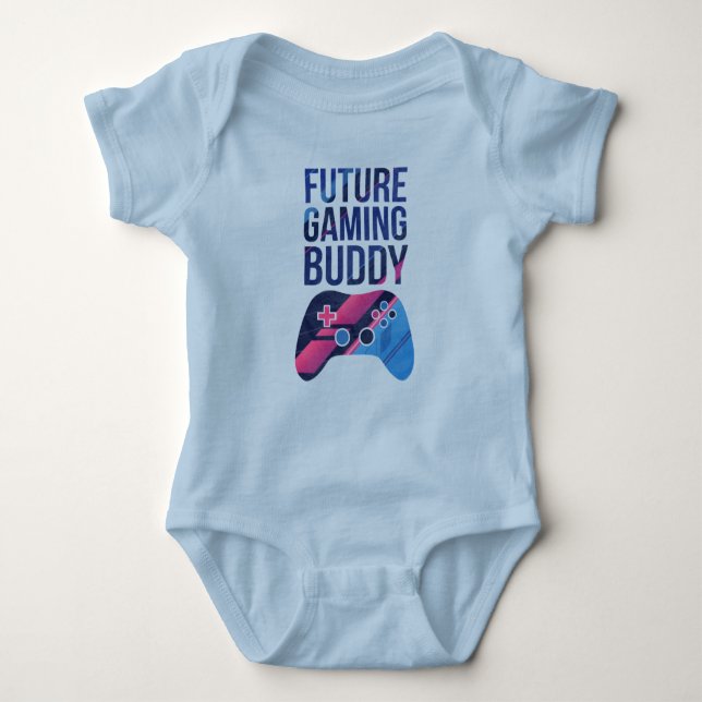 Body Para Bebê Futuro Amigo de Jogos (Frente)