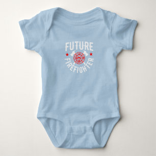 Body Para Bebê Futuro bombeiro, bebê bonitinho, bombeiro