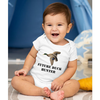Body Para Bebê Futuro Caçador de Patos-reais