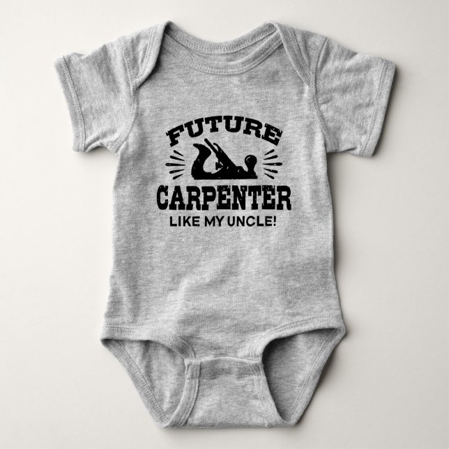 Body Para Bebê Futuro Carpinteiro Como Meu Tio (Frente)