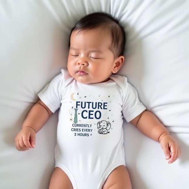 Body Para Bebê "Futuro CEO" Bonito e Engraçado Bebê Bodyfato (Criador carregado)