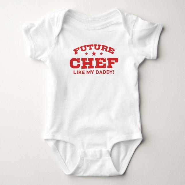 Body Para Bebê Futuro Chef Como Meu Pai (Frente)