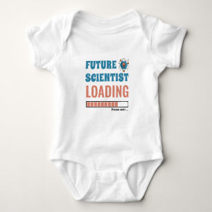 Body Para Bebê Futuro Cientista Carregando Unisex Personalizado E