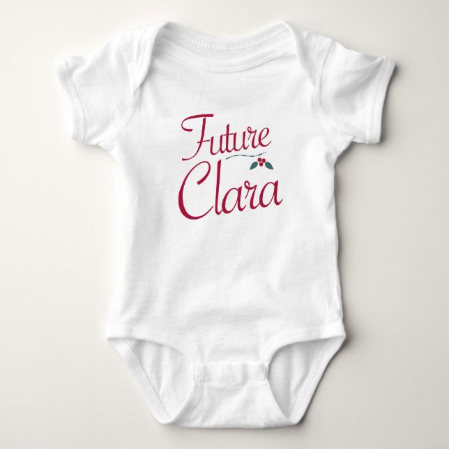 Body Para Bebê Futuro Clara Nutcracker (Frente)