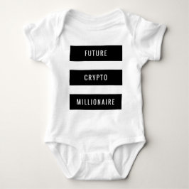 Body Para Bebê Futuro Crypto Millionaire Baby Block Design