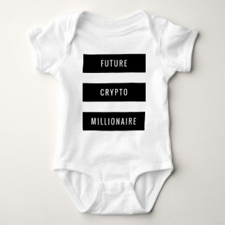 Body Para Bebê Futuro Crypto Millionaire Baby Block Design