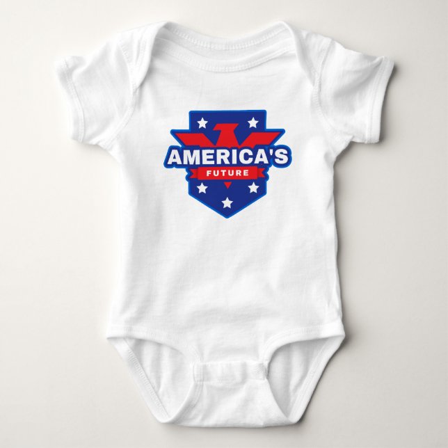 Body Para Bebê Futuro da América (Frente)