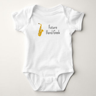 Body Para Bebê Futuro Gênio da Banda Saxofone