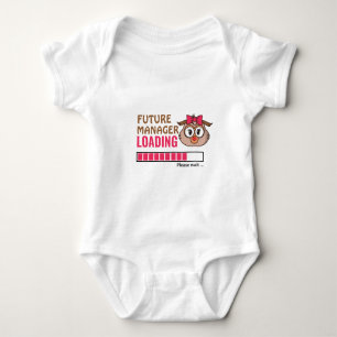 Body Para Bebê Futuro Gerente Carregando Chá Funny Owl Girly