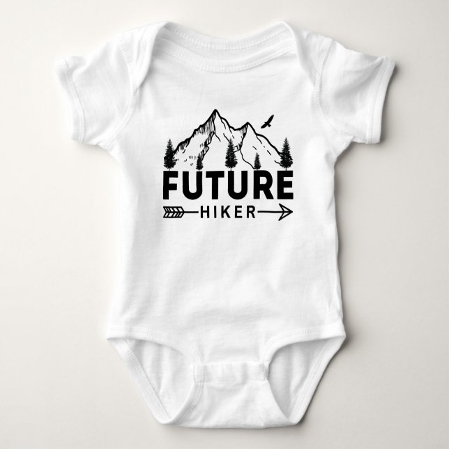 Body Para Bebê Futuro Hiker (Frente)