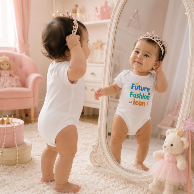Body Para Bebê Futuro Ícone da Moda Bebê | Bebê Menina Fofo e na  (Criador carregado)