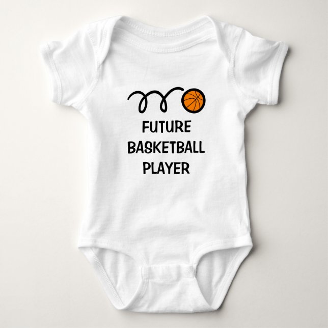 Body Para Bebê Futuro jogador de basquetebol | Vestuário de bebê  (Frente)