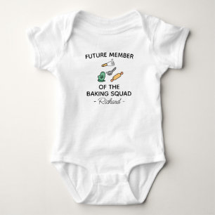 Body Para Bebê Futuro Membro da Equipe de Confeitaria - Confeitei