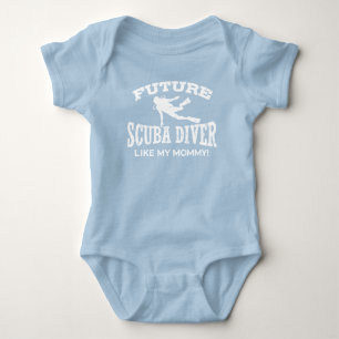 Body Para Bebê Futuro Mergulhador Scuba Como Minha Mamãe Bebê Rou