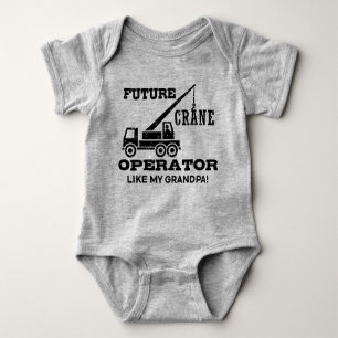 Body Para Bebê Futuro Operador De Crane Como Meu Avô
