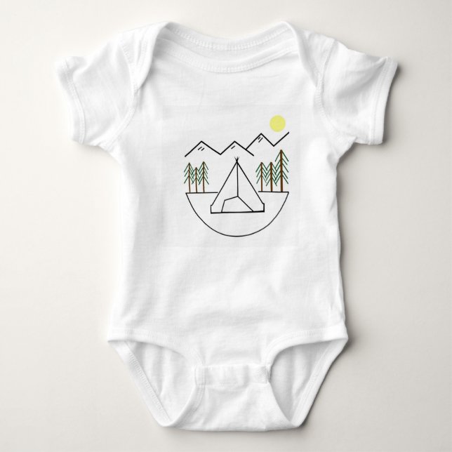 Body Para Bebê Futuro Outdoorsman Onsie para o seu Petite (Frente)